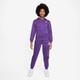 Trainingsanzug NIKE SPORTSWEAR "CLUB FLEECE BIG KIDS' FULL-ZIP TRACKSUIT" Gr. XL (164/170), lila (purple cosmos, white) Kinder Sportanzüge