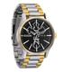 NIXON 2PAC Sentry Stainless Steel Watch, Gold / Silver / Black, One Size, 2PAC Sentry Stainless Steel