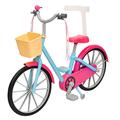 The New York Doll Collection Doll Bicycle For 18 inch/46cm Dolls - Includes Streamers - Basket and Training Wheels - Doll Bicycle - Doll Playset - Doll Accessories
