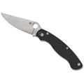 Spyderco Military 2 Folding Knife (Satin Blade, Black Handle) - [Site discount] C36GP2