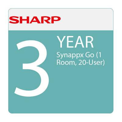 Sharp Synappx Go Collaboration Suite 3-Year Subscription (1 Room, 20 Users) SW-COLLABSUITEY3