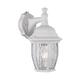 LIT-PaTH Dusk to Dawn Outdoor Wall Lantern, Wall Sconce as Porch Lighting Fixture with E26 Medium Base Max 60W, Aluminum Housing with Glass Shade, Matte White Finish