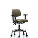 Latitude Run® Task Chair Upholstered, Steel in Brown | 27 W x 25 D in | Wayfair F46B9B5EB65E44CE88F14807D0170CA9