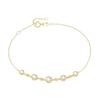 Luigi Merano Armband mit Zirkonia in verschiedenen Größen & Kugeln, Gold 375 19 cm Damen