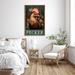Trinx Chicken Pecker - 1 Piece Rectangle Graphic Art Print On Wrapped Canvas On Canvas Print Canvas | 14 H x 11 W x 1.25 D in | Wayfair