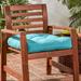 Wade Logan® Shipton Outdoor 20" Dining Chair Seat Cushion Polyester in Green/Blue | 1 | Wayfair E1754D2429294A35A7F14BDCB184CE26