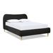 Latitude Run® Upholstered Bed Upholstered, Wood in Black | Queen | Wayfair BBF807A910A845F2A0A49D400B5CE099