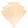 hair2heart - Invisible Clip Extensions Premium Echthaar #10/0 Hell-Lichtblond Haarextensions Nude Damen