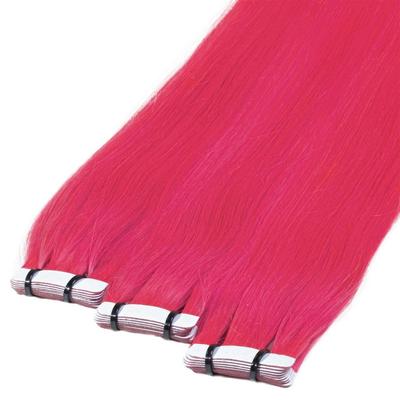 hair2heart Tape Extensions Premium Echthaar #Pink 60cm Pink Damen Image