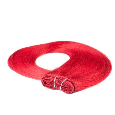 hair2heart - Tresse Extensions Echthaar #0/44 Rot-Intensiv 100g Haarextensions 1 ct Pink Damen