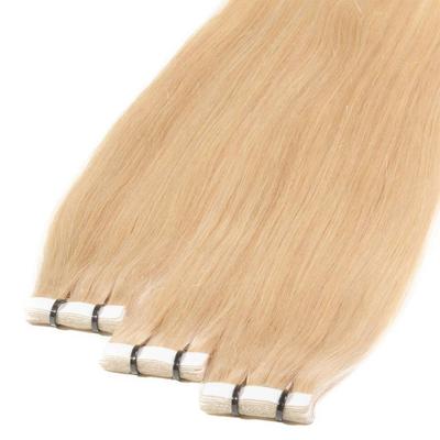 hair2heart Tape Extensions Premium Echthaar #9/0 Lichtblond 60cm Nude Damen Image