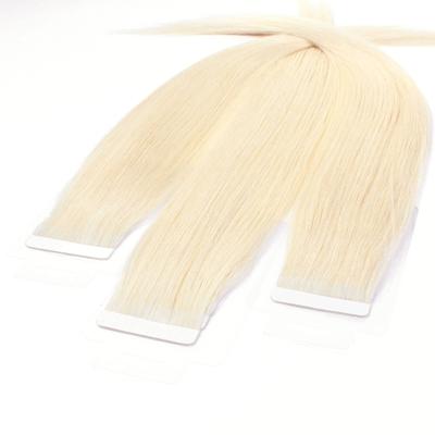 hair2heart Tape Extensions Echthaar #10/0 Hell-Lichtblond 40cm Nude Damen