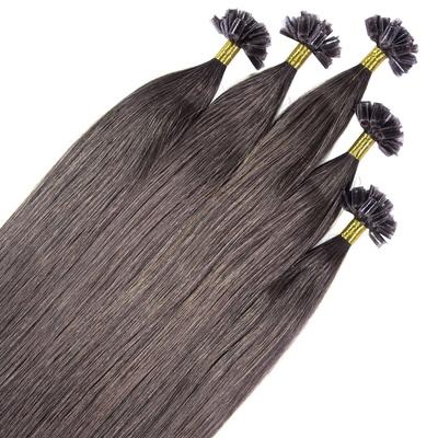 hair2heart Bonding Extensions Premium Echthaar #6/0 Dunkelblond 1g 40cm Schwarz Damen