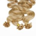 hair2heart - Bonding Extensions Echthaar #9/31 Lichtblond Gold-Asch 1g Haarextensions Hellbraun Damen