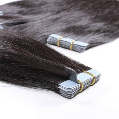 hair2heart Tape Extensions Premium Rohhaar Naturschwarz 2.5g 40cm Schwarz Damen