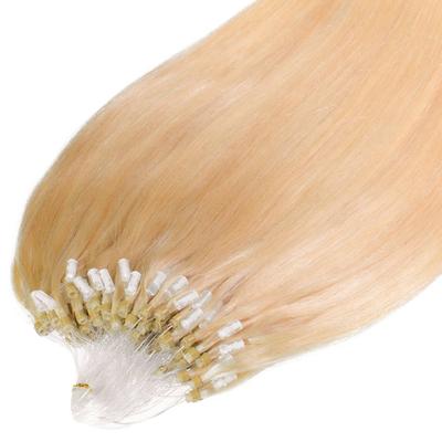 hair2heart - Microring Extensions Premium Echthaar #9/0 Lichtblond 1g Haarextensions 25 ct Nude Damen (38.39 € / 1 ct)