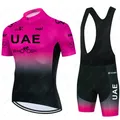 Uae Team Imaging Jersey Set pour homme 19D Bike Shorts Set VTT Ropa Ciclismo Short Sleeve Bicycle