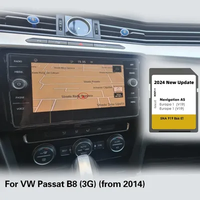 Carte SD de navigation GPS pour VW Passat B8 (3G) à partir de 2014 32 Go ommage Grèce AS V19