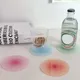 Dessous de verre en acrylique anti-alde nickel é de couleur coussin de tasse rond napperon de