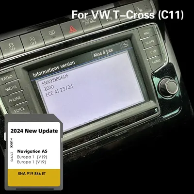 Carte mémoire de voiture pour T-Cross C11 navigation SD AS V19 version de mise à jour GPS données
