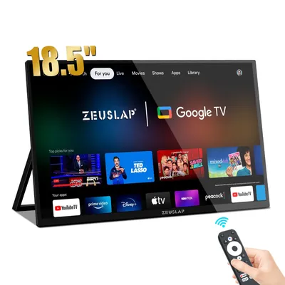 ZEUSLAP -Moniteur intelligent portable Z18TV PRO de 18.5 pouces avec écran tactile Google TV pour