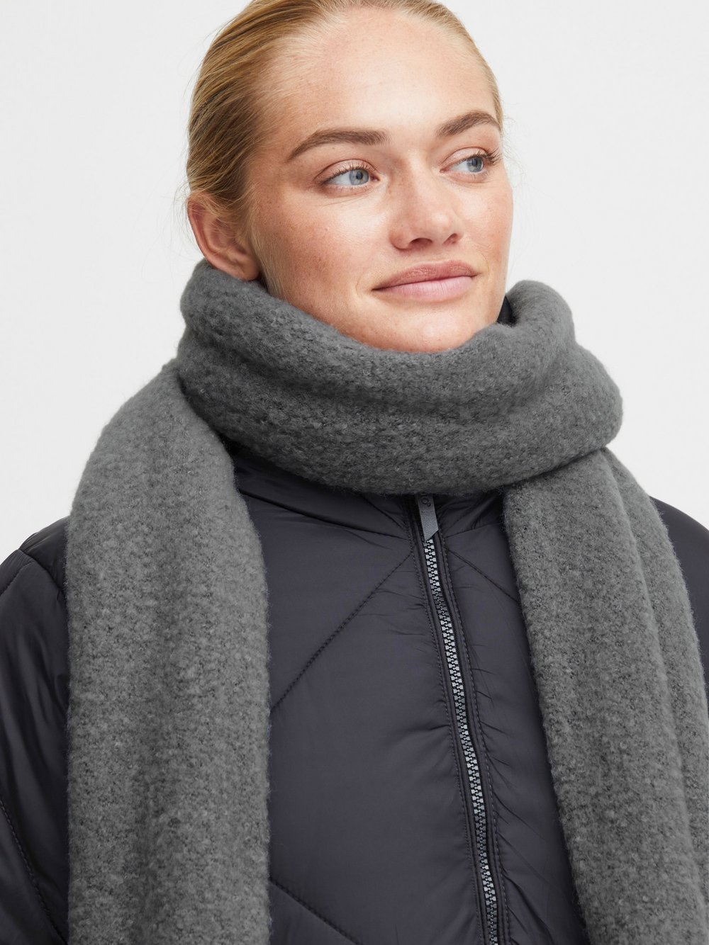 OXMO Strickschal Damen grau, ONE SIZE Image
