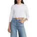 Varsity Organic Cotton Blend Crop Top