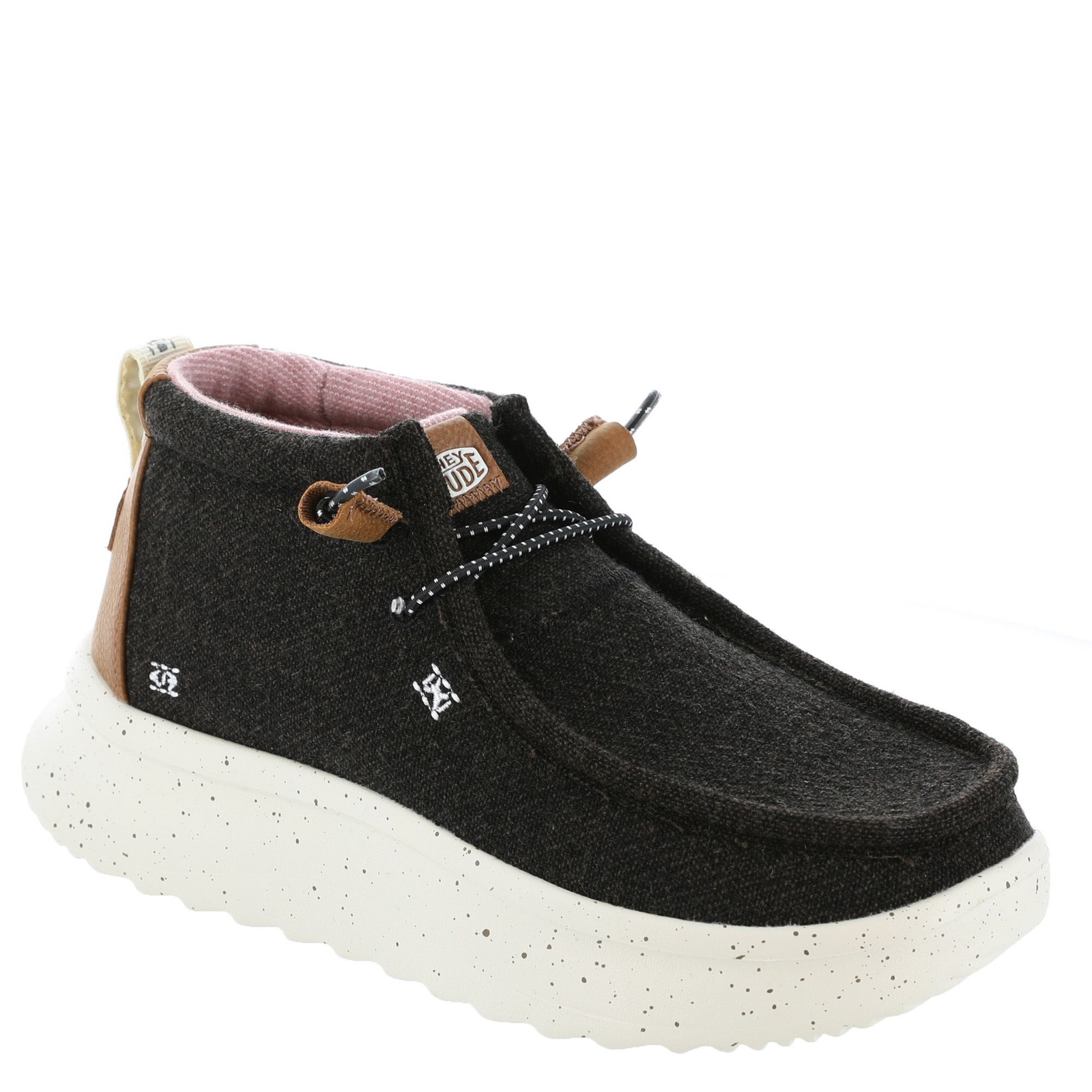 Hey Dude Wendy Peak Hi Wool - Womens 6 Black Boot Medium