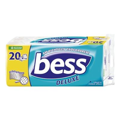 Bess Toilettenpapier »Deluxe« 4-lagig 20 Rollen (1 Pack à 20 Rollen) weiß Image
