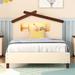 Merax Twin Size Wood Platform Bed with House-shaped Headboard