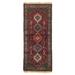 Canvello Red Silkroad yalameh Runner - 2'8' X 6'8" - Red - Navy Blue - Rust - 6'5'' X 2'8''