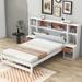 Twin or Full Size Platform Bed with Storage Headboard and Drawers, Luxury Storage Bed Frame with Multi Compartments