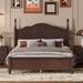 Retro Style Wood Platform Bed Frame