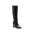 Seshon Wide Calf Boot - Black - Vince Camuto Boots