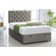 Chesterfield Divan Storage Bed Frame & Headboard - Side Or End Lift! | Wowcher