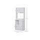 Homcom Kitchen Cupboard - White | Wowcher