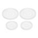 Uxcell Silicone Planter Mold 4 Pack Round DIY Plant Pot Mold Homemade Coaster Mold