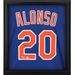 Pete Alonso New York Mets Autographed Framed Blue Nike Replica Jersey Shadowbox