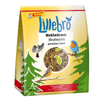 2x500g Lillebro Dried Mealworms