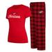 Women's Concepts Sport Red/Black Carolina Hurricanes Arctic T-Shirt & Pajama Pants Sleep Set