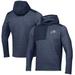 Men's Under Armour Navy Midshipmen Survivor Fleece Hoodie Quarter-Zip Jacket