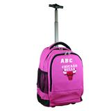MOJO Pink Chicago Bulls 19'' Personalized Premium Wheeled Backpack