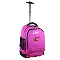 MOJO Pink Cleveland Cavaliers 19'' Personalized Premium Wheeled Backpack