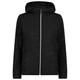 CMP - Women's Jacket Hybrid Fix Hood Poly Pongee - Fleecejacke Gr 36 schwarz