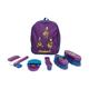 Hy Equestrian Thelwell Kids Pony Grooming Kit Rucksack Imperial Purple/Pacific Blue - One Size