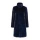 Women's Jackie Faux Fur Shearling Coat Midnight Blue Large Issy London