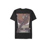 Men's Big & Tall Drawn Costume Tee by Star Wars in Black (Size LT)