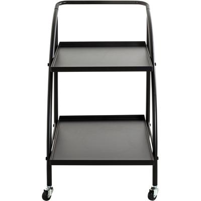 Servierwagen HAKU, schwarz, B:68cm H:71cm T:42cm, Metall, Rollwagen Image