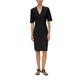 Minikleid S.OLIVER BLACK LABEL Gr. 42, N-Gr, grau (grey, black) Damen Kleider Minikleider