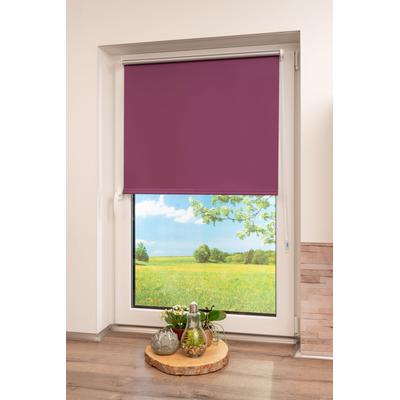 Seitenzugrollo K-HOME "Thermo Klemmfix-Rollo" Gr. 11, lila (beere), B:85cm H:150cm, Polyester, Rollos, 1 Stück Image